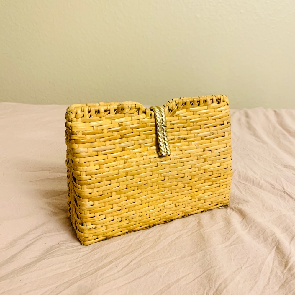 Zara straw crossbody/hand bag